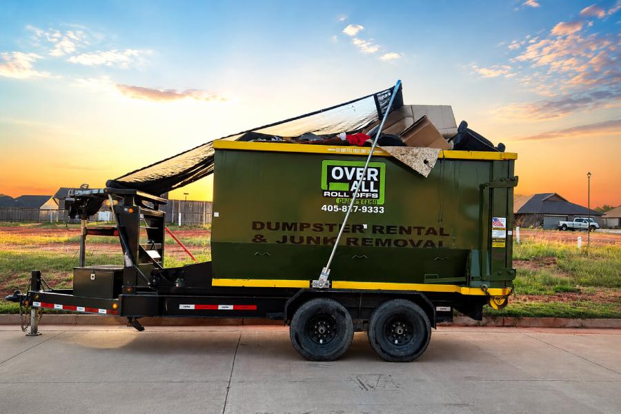 DIY Hauling with Dumpster Trailer Rental for OKC Projects