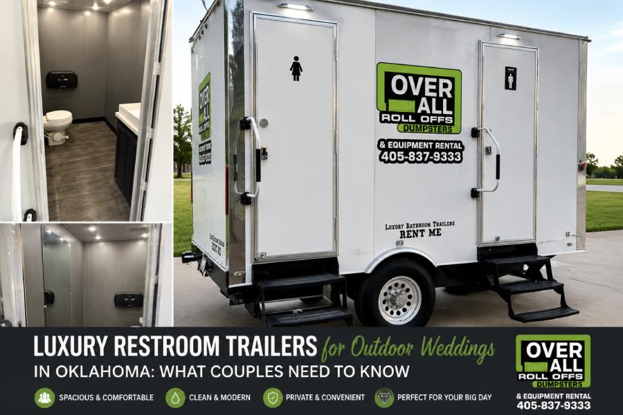 Luxury Restroom Trailers for Outdoor Weddings in Oklahoma